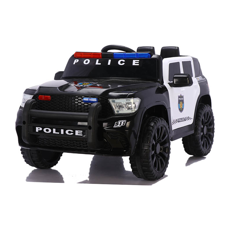 Voiture de police électrique pour enfants avec télécommande